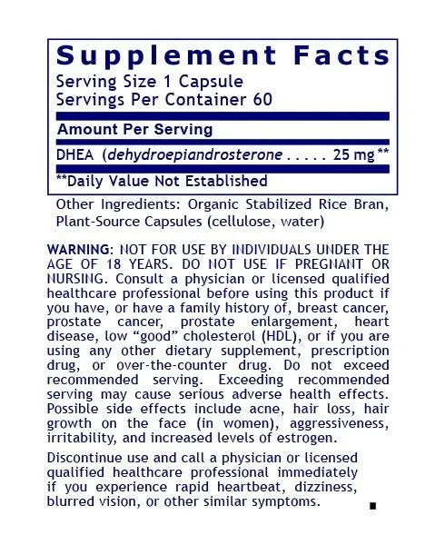 DHEA capsules with wild yam-derived hormone support for men and women