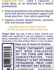 PRL Glutathione Dosage for detoxification and liver health