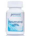 Panaxea Resveratrol 98% supplement with 200 mg per capsule for antioxidant and anti-aging support