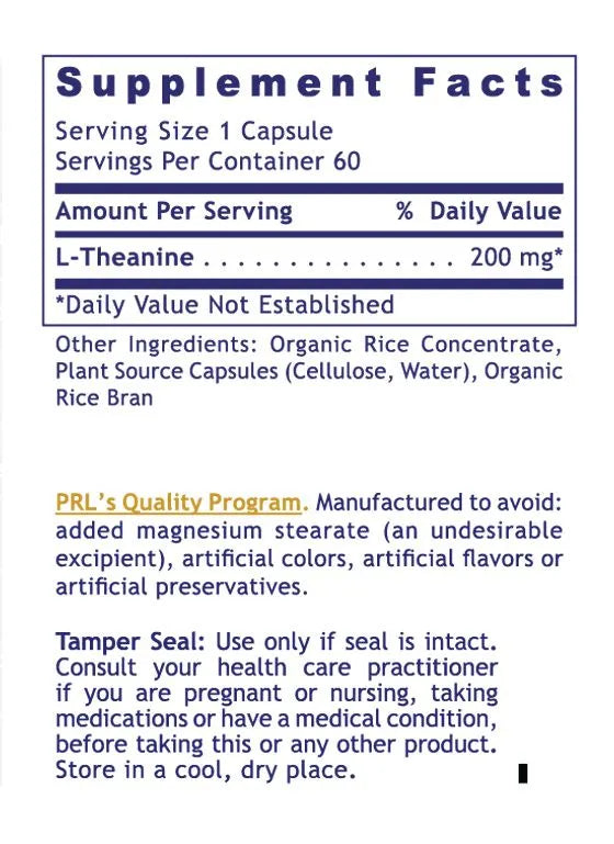 Premier L-Theanine supplement for calm focus, stress relief, and mental clarity