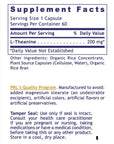 Premier L-Theanine supplement for calm focus, stress relief, and mental clarity