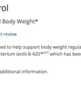 UltraFlora Control probiotic with Bifidobacterium lactis B420 for weight management and body fat support