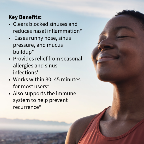 Sinus & Allergy Relief Formula – Fast-Acting Herbal Support for Congestion & Inflammation