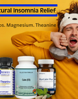 Herbal supplement for anxiety and insomnia with valerian root magnesium theanine