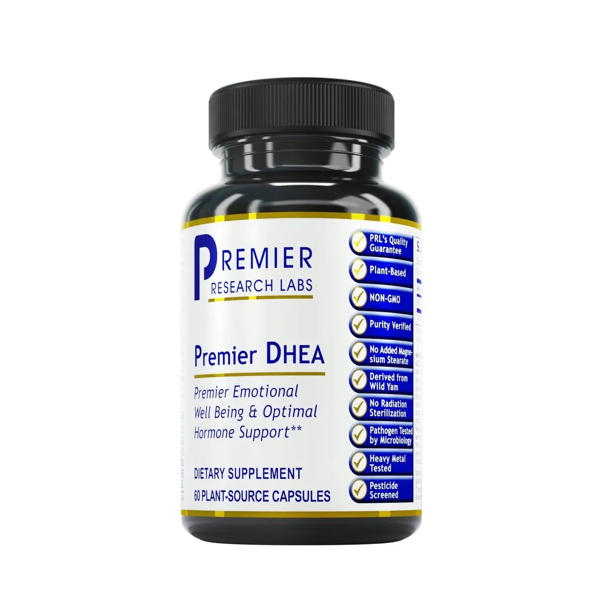 Natural DHEA support supplement for hormone balance and healthy aging