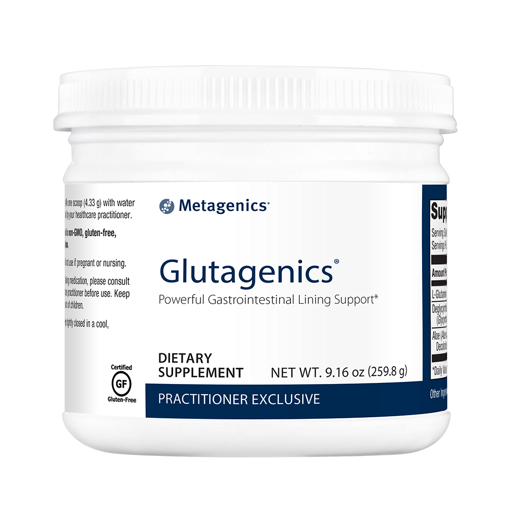 Glutagenics powdered GI support with glutamine, DGL, and aloe for gut healing