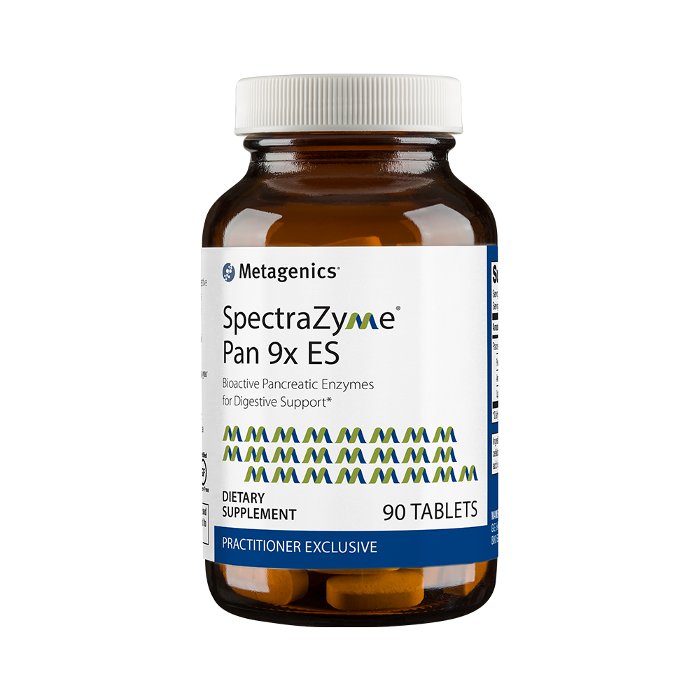 SpectraZyme Pan 9x ES digestive enzyme supplement for full-spectrum macronutrient support