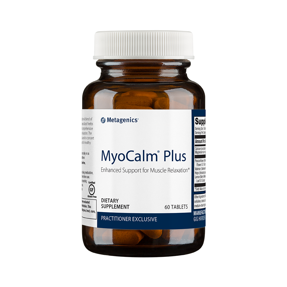 Natural support for muscle cramps, tension relief, and sleep quality with MyoCalm Plus