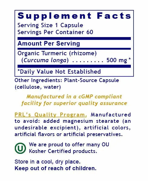 Whole root turmeric supplement with natural curcuminoids and aromatic oils
