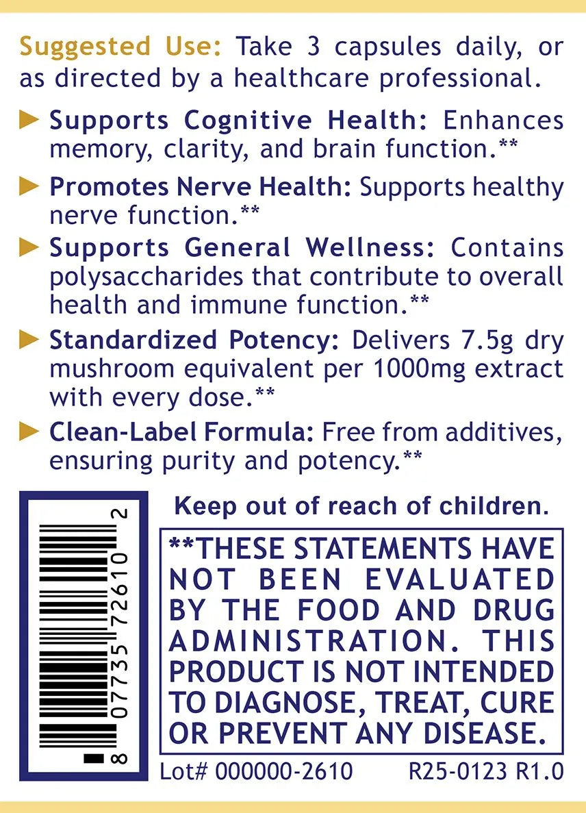 Premier Lion’s Mane suggested dose for health and wellness
