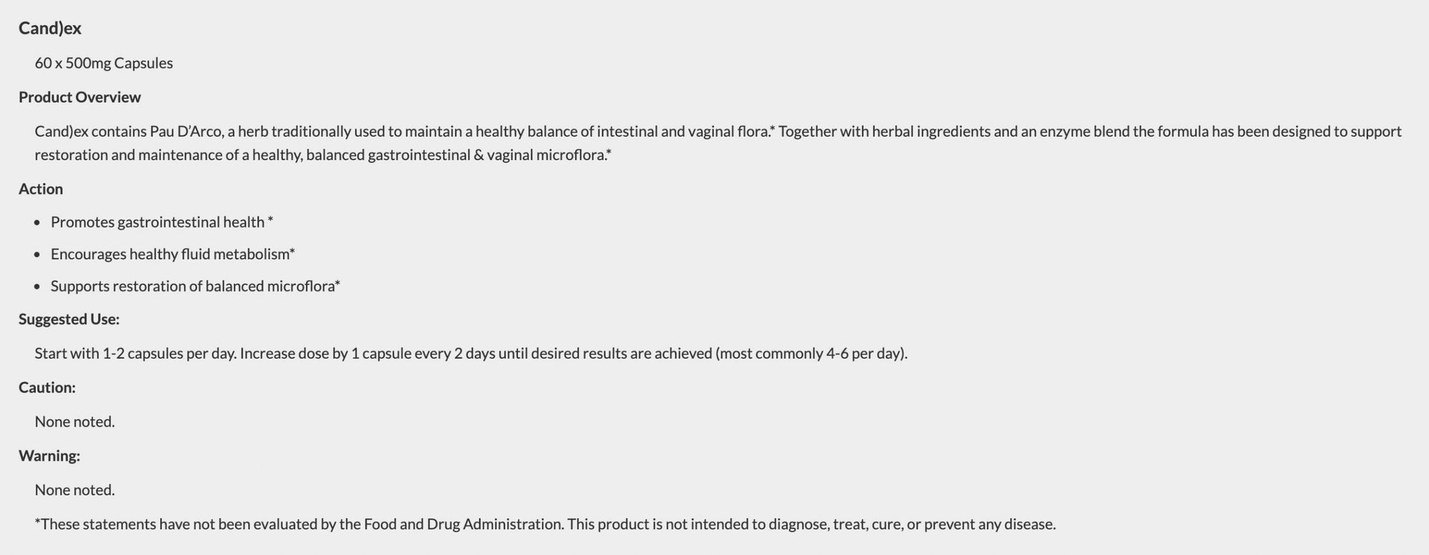 Natural support for yeast overgrowth, bloating, and immune balance with antifungal herbal complex