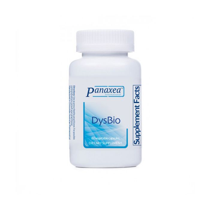 DysBio by Panaxea supplement for leaky gut and microbial balance with 60 capsules