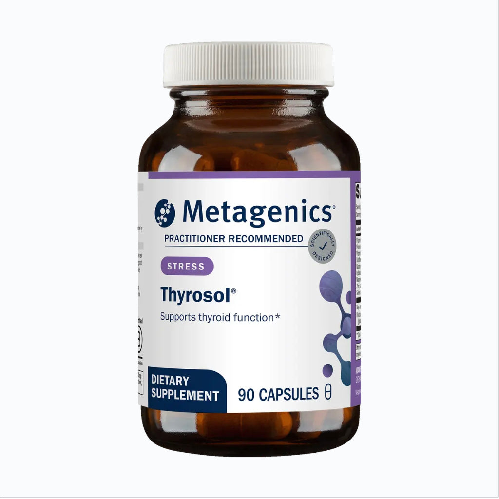 Thyrosol thyroid support supplement with iodine, selenium, and Rhodiola for energy and metabolism